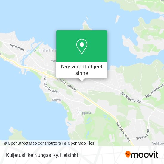 Kuljetusliike Kungas Ky kartta