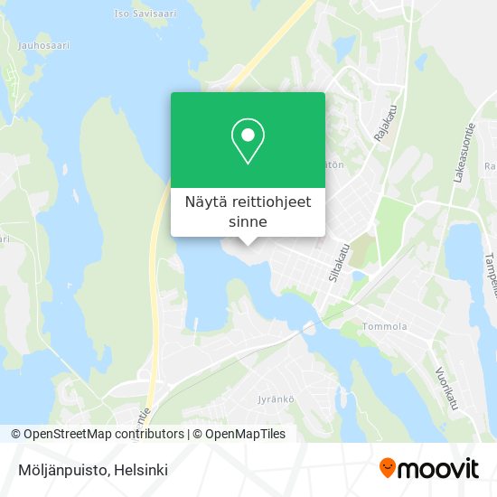 Möljänpuisto kartta