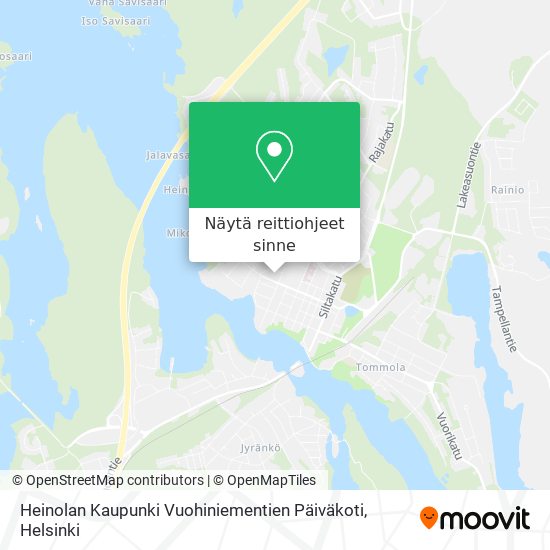 Heinolan Kaupunki Vuohiniementien Päiväkoti kartta