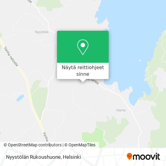 Nyystölän Rukoushuone kartta