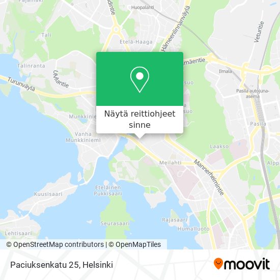 Paciuksenkatu 25 kartta