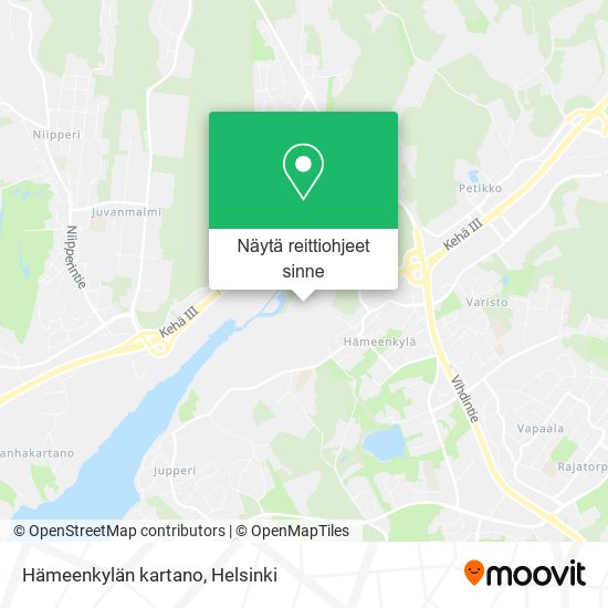 Hämeenkylän kartano kartta