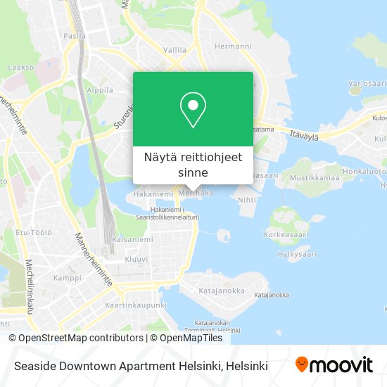 Seaside Downtown Apartment Helsinki kartta