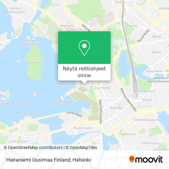 Hietaniemi Uusimaa Finland kartta