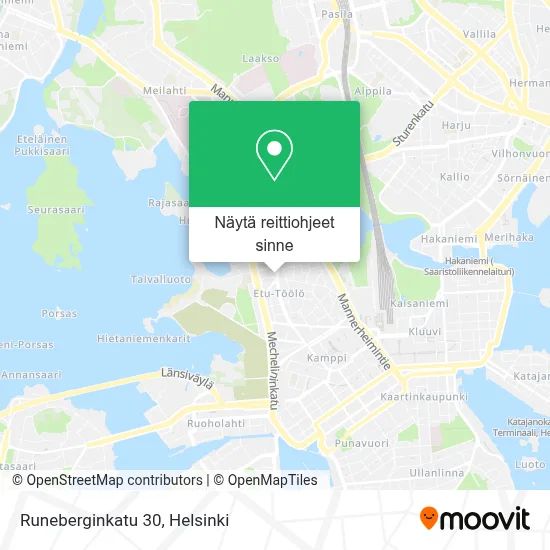 Runeberginkatu 30 kartta
