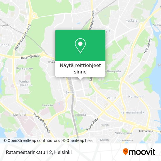 Ratamestarinkatu 12 kartta