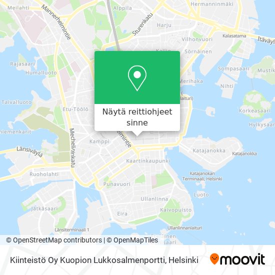 Kiinteistö Oy Kuopion Lukkosalmenportti kartta