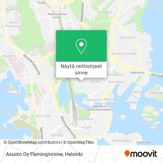 Asunto Oy Fleminginrinne kartta