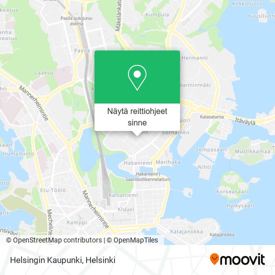 Helsingin Kaupunki kartta