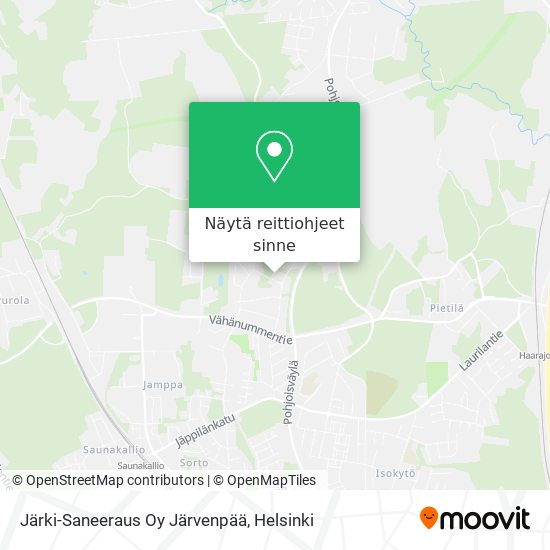 Järki-Saneeraus Oy Järvenpää kartta