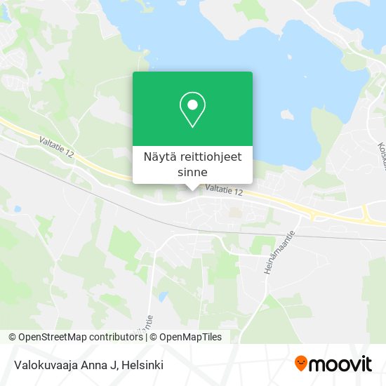 Valokuvaaja Anna J kartta