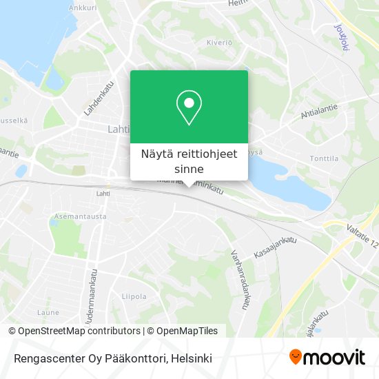 Rengascenter Oy Pääkonttori kartta