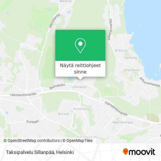 Taksipalvelu Sillanpää kartta
