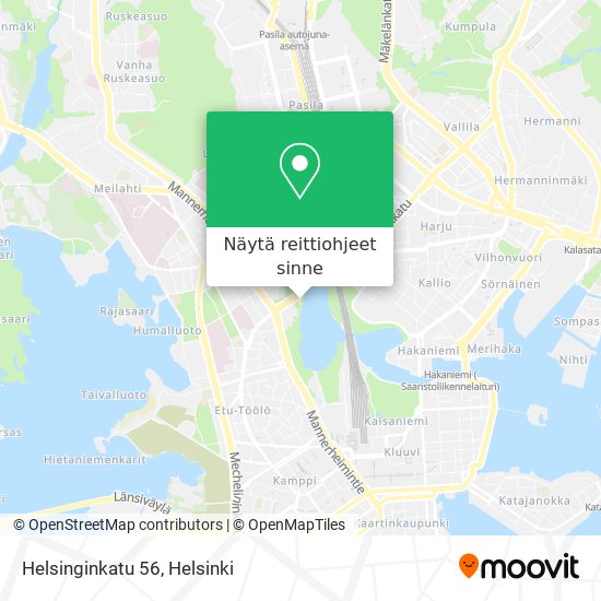 Helsinginkatu 56 kartta