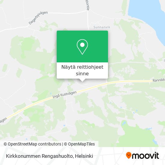 Kirkkonummen Rengashuolto kartta