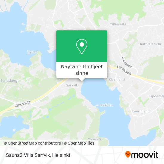 Sauna2 Villa Sarfvik kartta
