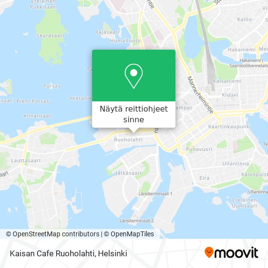 Kaisan Cafe Ruoholahti kartta