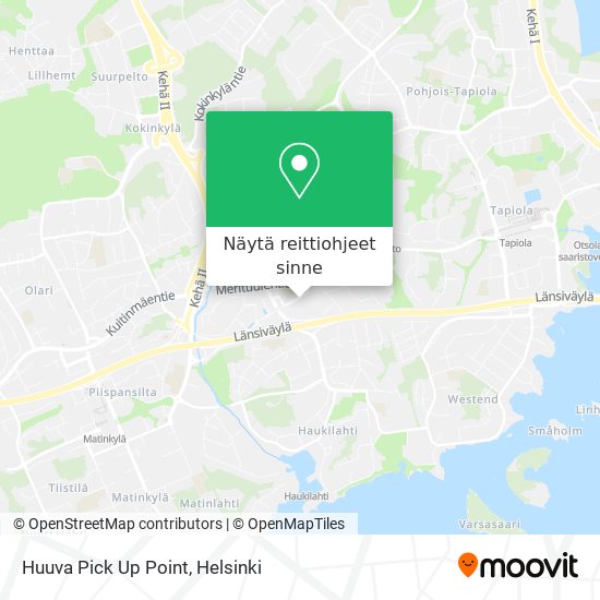 Huuva Pick Up Point kartta