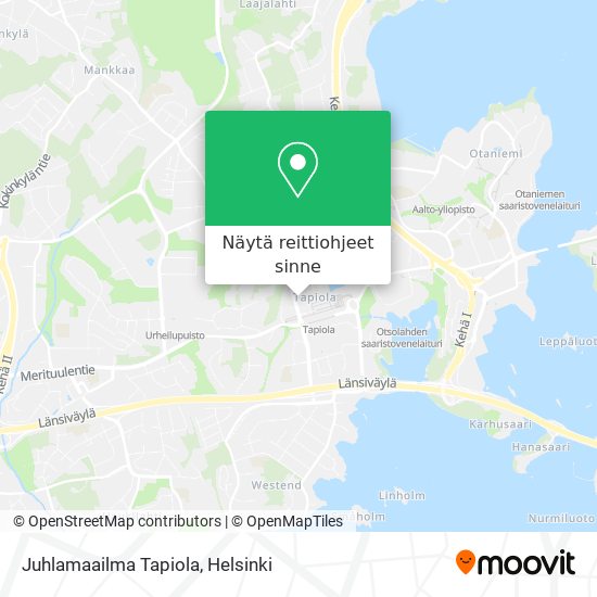 Juhlamaailma Tapiola kartta