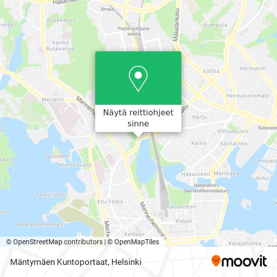 Mäntymäen Kuntoportaat kartta