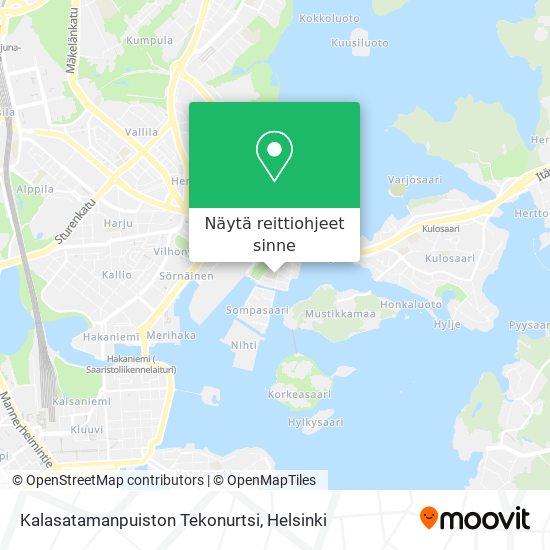 Kalasatamanpuiston Tekonurtsi kartta