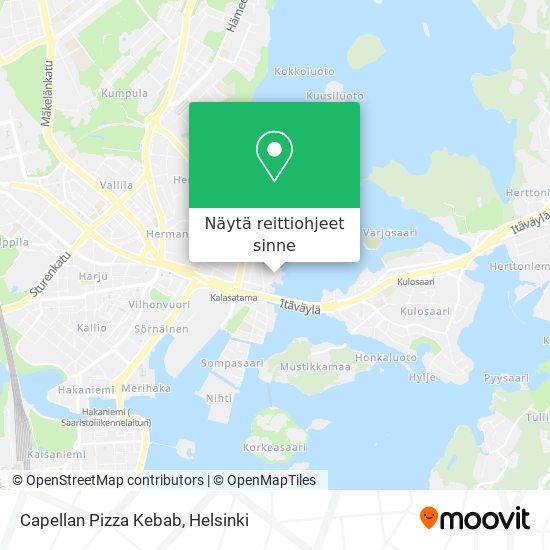 Capellan Pizza Kebab kartta