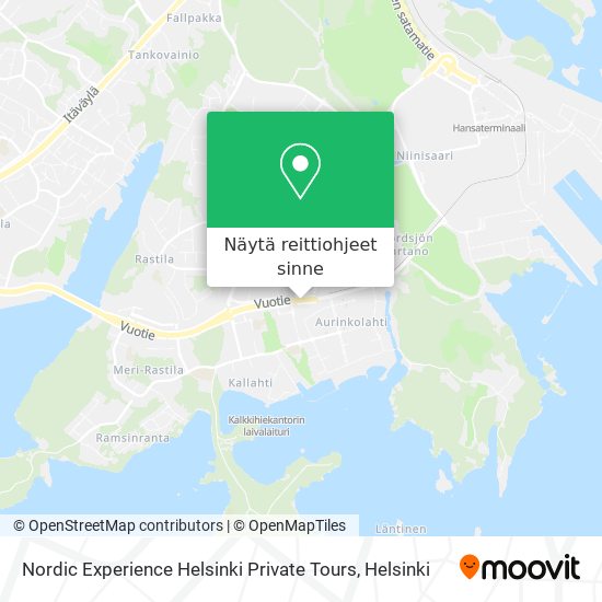 Nordic Experience Helsinki Private Tours kartta