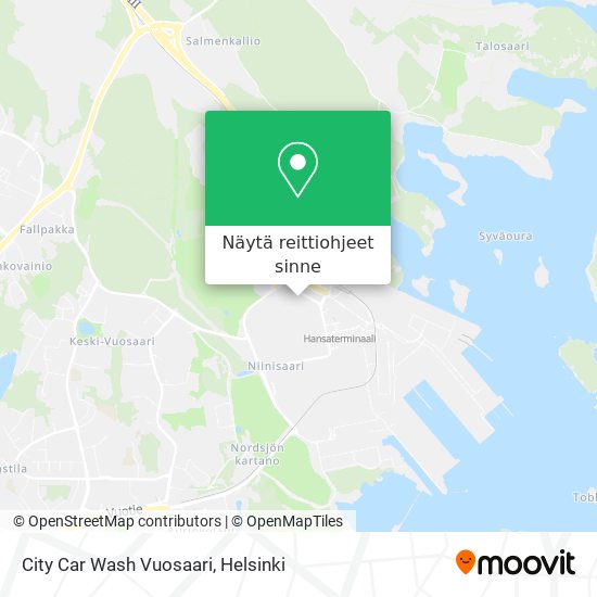 City Car Wash Vuosaari kartta