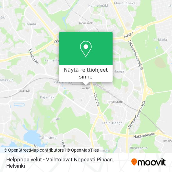 Helppopalvelut - Vaihtolavat Nopeasti Pihaan kartta