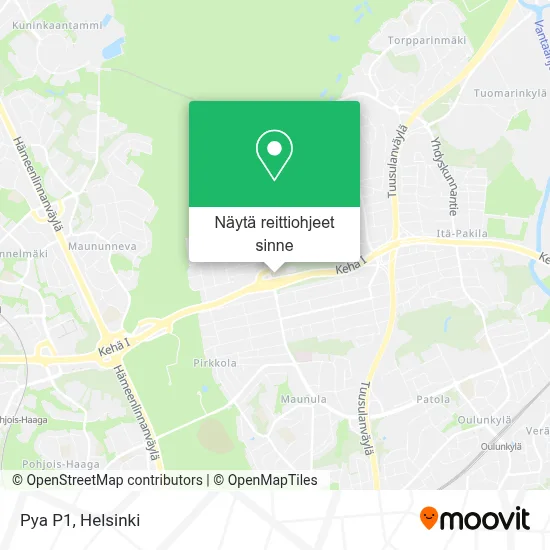 Pya P1 kartta