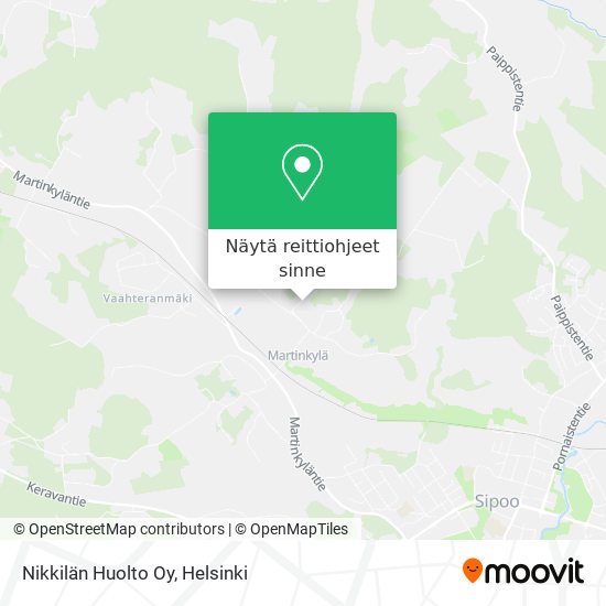 Nikkilän Huolto Oy kartta