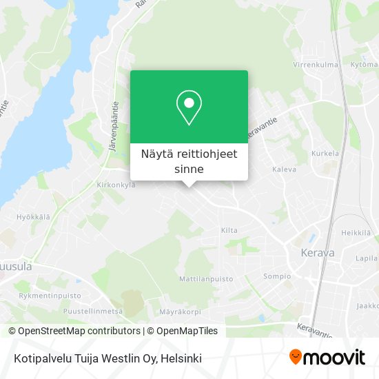 Kotipalvelu Tuija Westlin Oy kartta