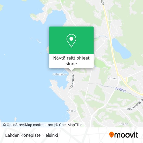 Lahden Konepiste kartta