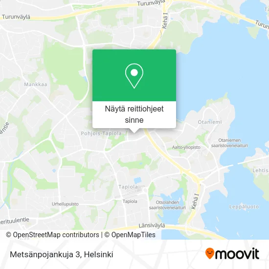 Metsänpojankuja 3 kartta