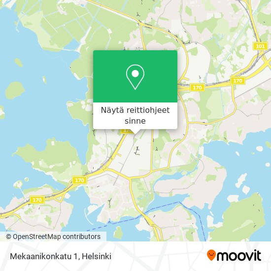 Mekaanikonkatu 1 kartta