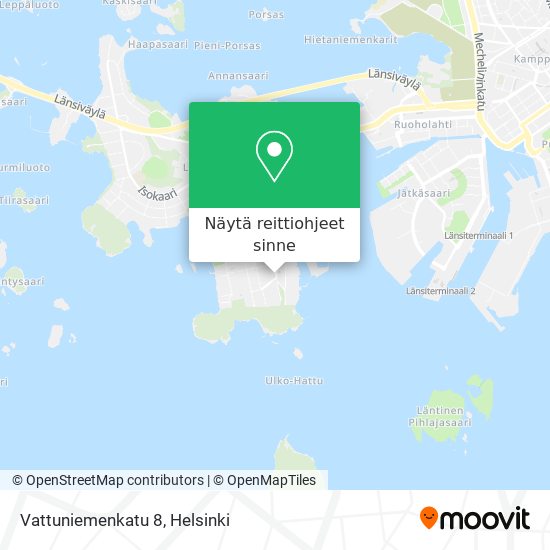 Vattuniemenkatu 8 kartta