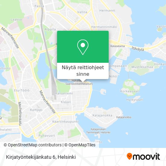 Kirjatyöntekijänkatu 6 kartta