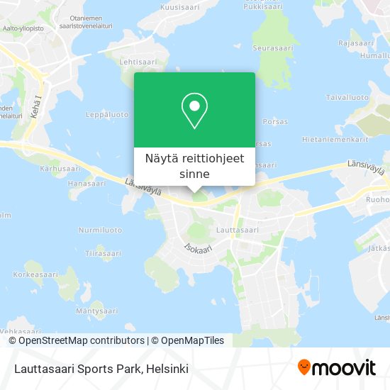 Lauttasaari Sports Park kartta