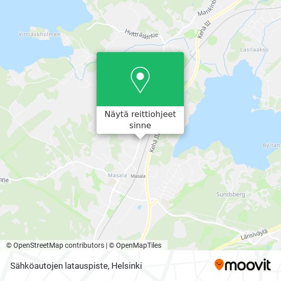 Sähköautojen latauspiste kartta