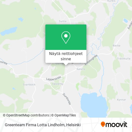 Greenteam Firma Lotta Lindholm kartta