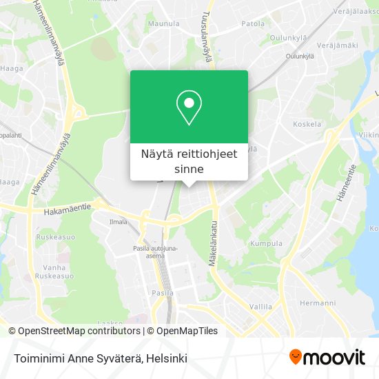 Toiminimi Anne Syväterä kartta