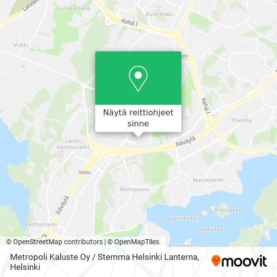 Metropoli Kaluste Oy / Stemma Helsinki Lanterna kartta