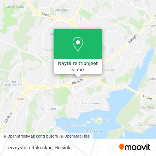 Terveystalo Itäkeskus kartta