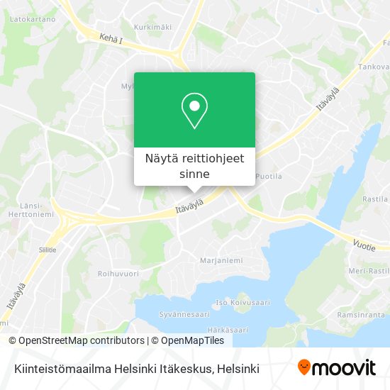 Kiinteistömaailma Helsinki Itäkeskus kartta