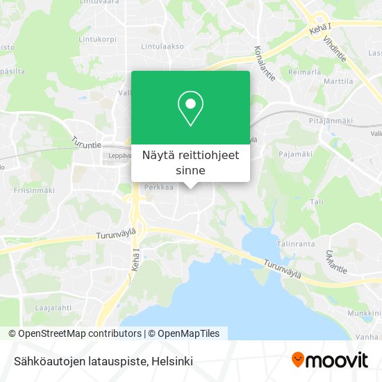 Sähköautojen latauspiste kartta