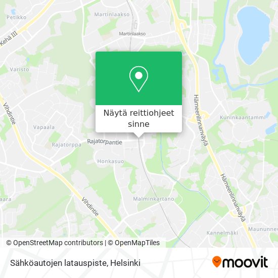 Sähköautojen latauspiste kartta