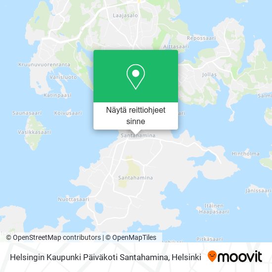 Helsingin Kaupunki Päiväkoti Santahamina kartta