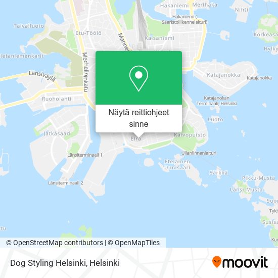 Dog Styling Helsinki kartta