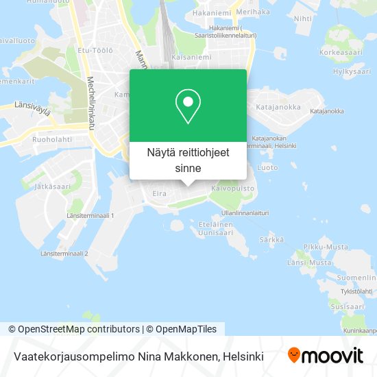 Vaatekorjausompelimo Nina Makkonen kartta