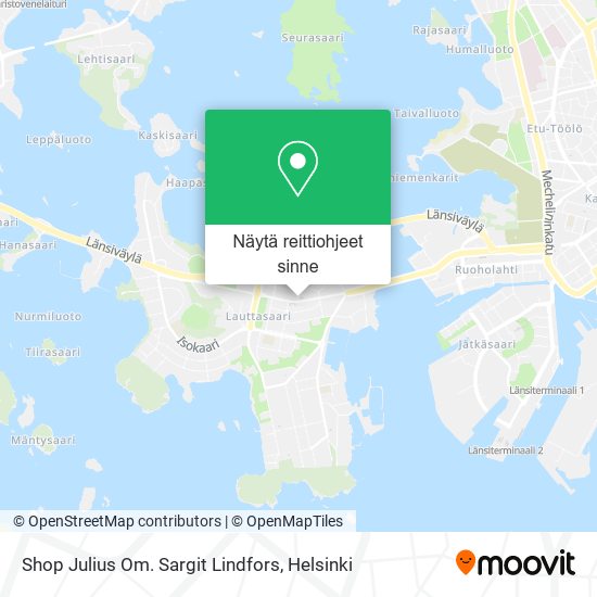 Shop Julius Om. Sargit Lindfors kartta